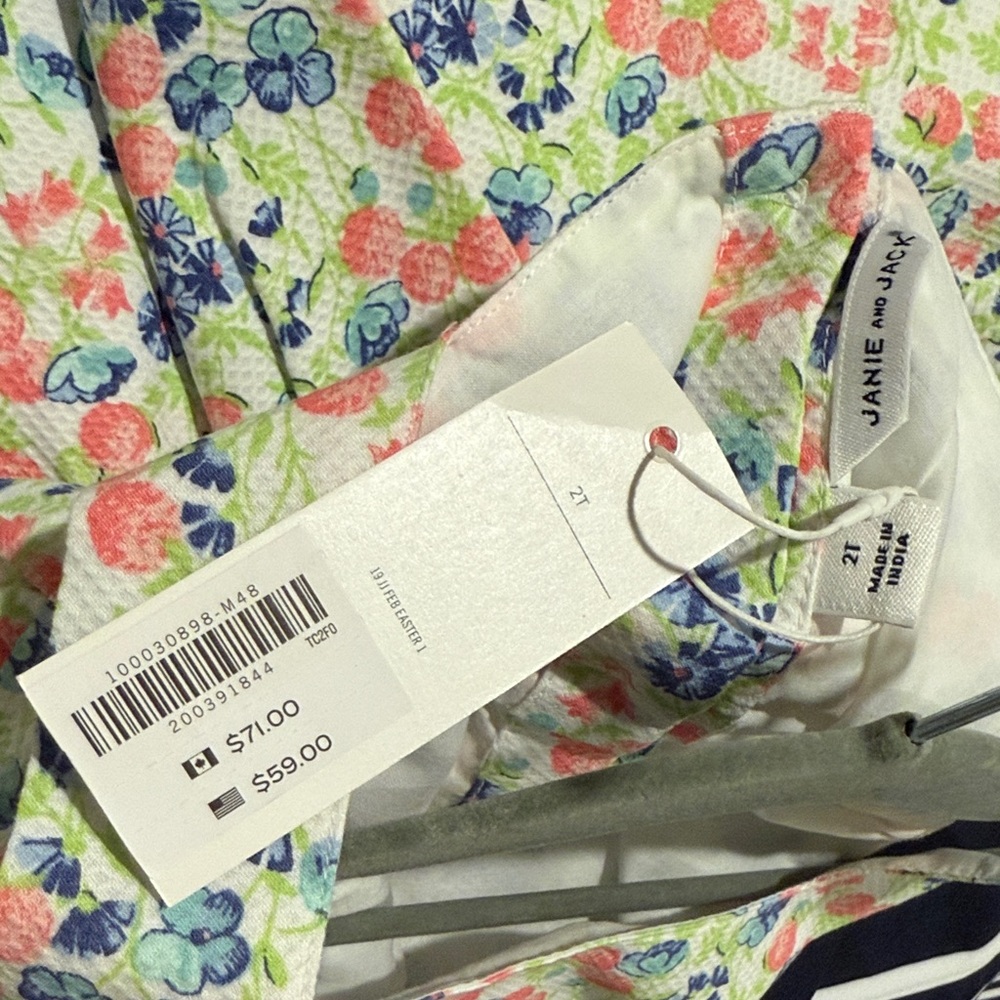 Janie & Jack Floral Kids Dress - NWT - Picture 7 of 7